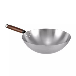 Perfect Home Tradicionális kínai vas wok 32cm * 1,3mm vastag 10481