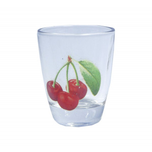 Pálinkás pohár cseresznye minta 30 ml üveg 10601043 