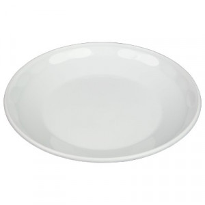 Lapos tányér műanyag fehér K55