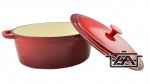 Perfect Home Zománcozott öntöttvas kacsasütő 32 cm, 6,2 liter piros 10568