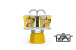 Bialetti Kávéfőző szett 2 személyes sárga Mini Express Lichtenstein 1405/MR