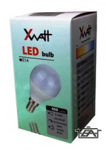 XWATT LED Kis gömb izzó 5W-os E14-es foglalattal XWLGE14/5W 