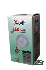 XWATT LED Kis gömb izzó 6W-os E14-es foglalattal  XWLGE14/6W 