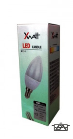 XWATT LED Gyertya izzó 5W-os E14-es foglalattal  XWLGYE14/5W