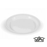 Süteményes tányér, műanyag, fehér, E56