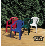 Gyermek szék, műanyag, 38x38x52 cm, színes, O11