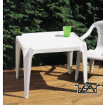 Gyermek asztal, műanyag, 56x52x44 cm, fehér, O13
