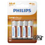 Philips LongLife AA elem 4 db PH-LL-AA-B4