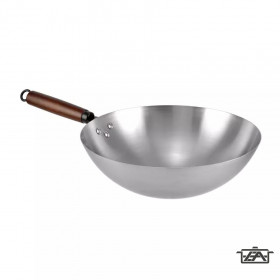 Perfect Home Tradicionális kínai vas wok 32cm * 1,3mm vastag 10481