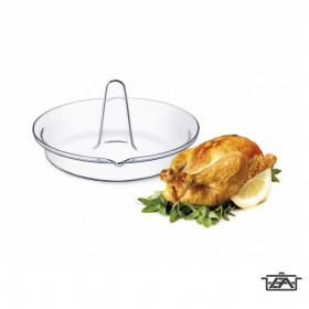 Simax Hőálló csirkesütő, kerek, 24x13 cm, 401023 Kifutó termék!