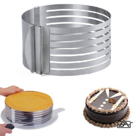 Tortaszeletelő kör fém 15 -20 cm-ig állítható T00613