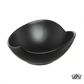 Ambition Tál salátás szív forma 15 cm fekete porcelán Salsa 94779
