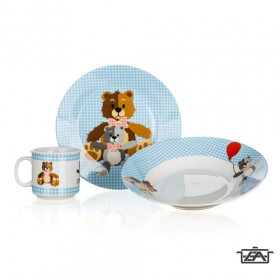 Banquet Étkészlet gyerek 3 részes Teddy Bear 60TB002-B 