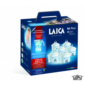 Laica Stream Line vízszűrő kancsóval fehér + 6db bi-flux szűrőbetét J996050