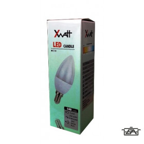 XWATT LED Gyertya izzó 5W-os E14-es foglalattal  XWLGYE14/6W