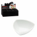 Kínáló tálka háromszög 12*12 cm porcelán fehér 52579 Kifutó termék!