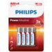 Philips PH-PA-AAA-B4  Power Alkaline AAA 4db